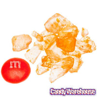 Rock Candy Crystals - Orange: 5LB Box - Candy Warehouse