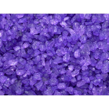 Rock Candy Crystals - Purple: 5LB Box - Candy Warehouse