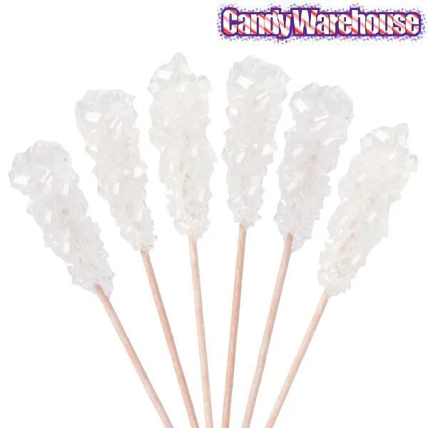 Rock Candy Swizzle Sticks White Wrapped 72Piece Box Candy Warehouse