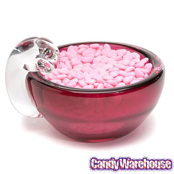 Round Crystal Candy Dish - Pink - Candy Warehouse