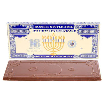 Russell Stover Billion Dollar Hanukkah Chocolate Bars: 24-Piece Box - Candy Warehouse