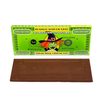Russell Stover Monster Money Halloween Chocolate Bars: 24-Piece Box - Candy Warehouse
