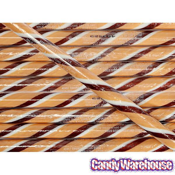 S'Mores Hard Candy Sticks: 100-Piece Box - Candy Warehouse