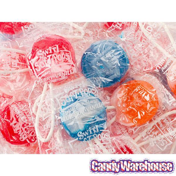 Saf-T-Pops Lollipops - Swirled: 25LB Case - Candy Warehouse