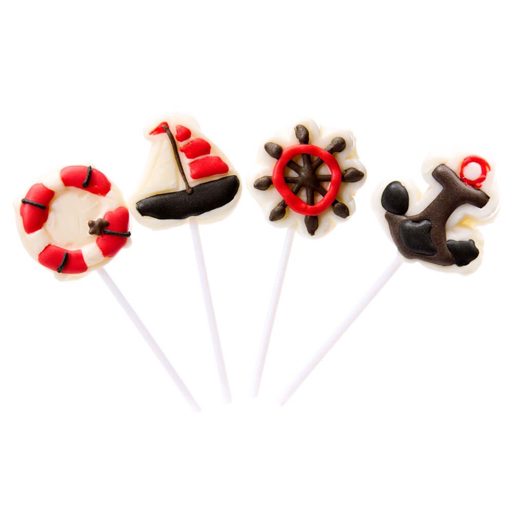 Sailing Themed Lollipops: 12-Piece Box - Candy Warehouse