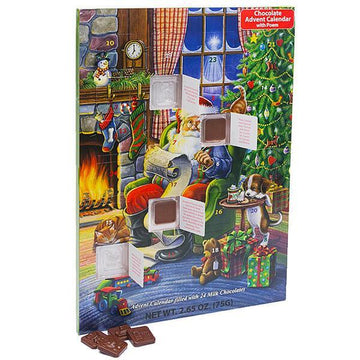 Santa's Naughty or Nice List Chocolate Advent Calendar - Candy Warehouse