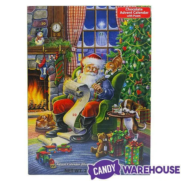 Santa's Naughty or Nice List Chocolate Advent Calendar | Candy Warehouse