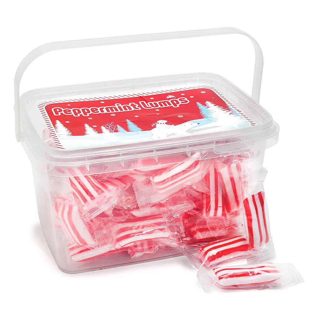 Sassy Peppermint Lumps Hard Candy: 80-Piece Tub - Candy Warehouse