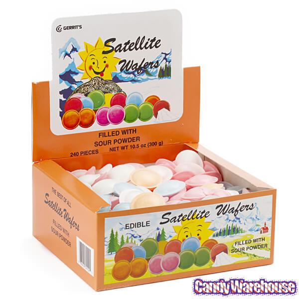 Satellite Wafers Candy - Sour: 240-Piece Box - Candy Warehouse