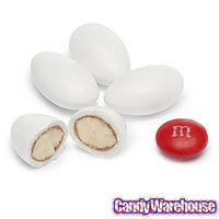 Sconza Jordan Almonds - White: 5LB Bag - Candy Warehouse
