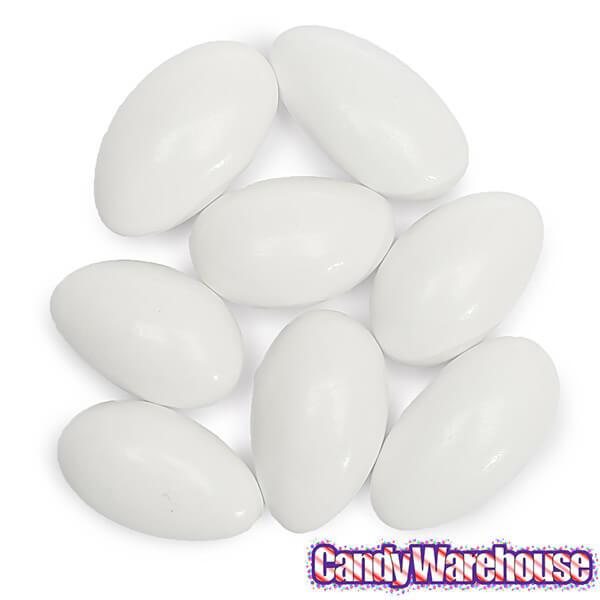 Sconza Jordan Almonds - White: 5LB Bag - Candy Warehouse