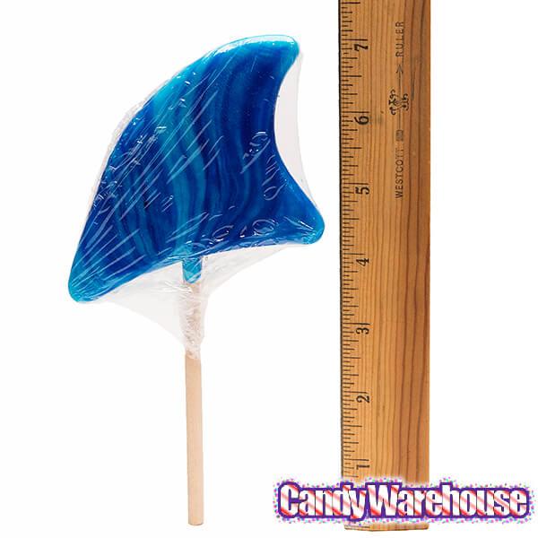 Shark Fin Lollipops: 16-Piece Box - Candy Warehouse