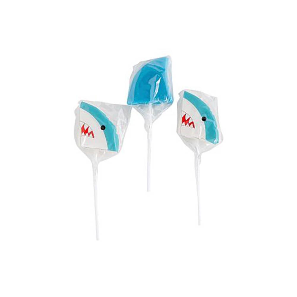 Shark Themed Lollipops: 12-Piece Box - Candy Warehouse
