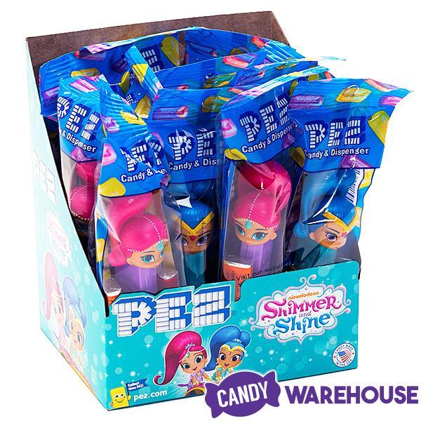 Shimmer and Shine PEZ Candy Packs: 12-Piece Display - Candy Warehouse