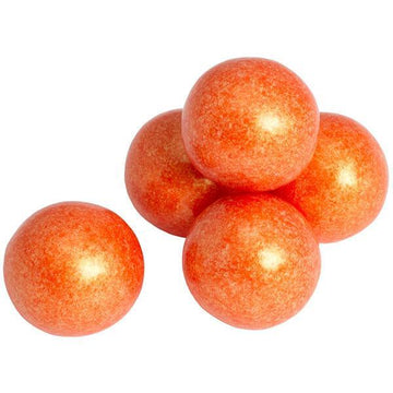 Shimmer Pearl Orange 1-Inch Gumballs: 2LB Bag - Candy Warehouse