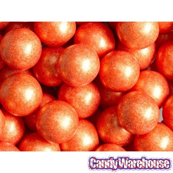 Shimmer Pearl Orange 1-Inch Gumballs: 2LB Bag - Candy Warehouse
