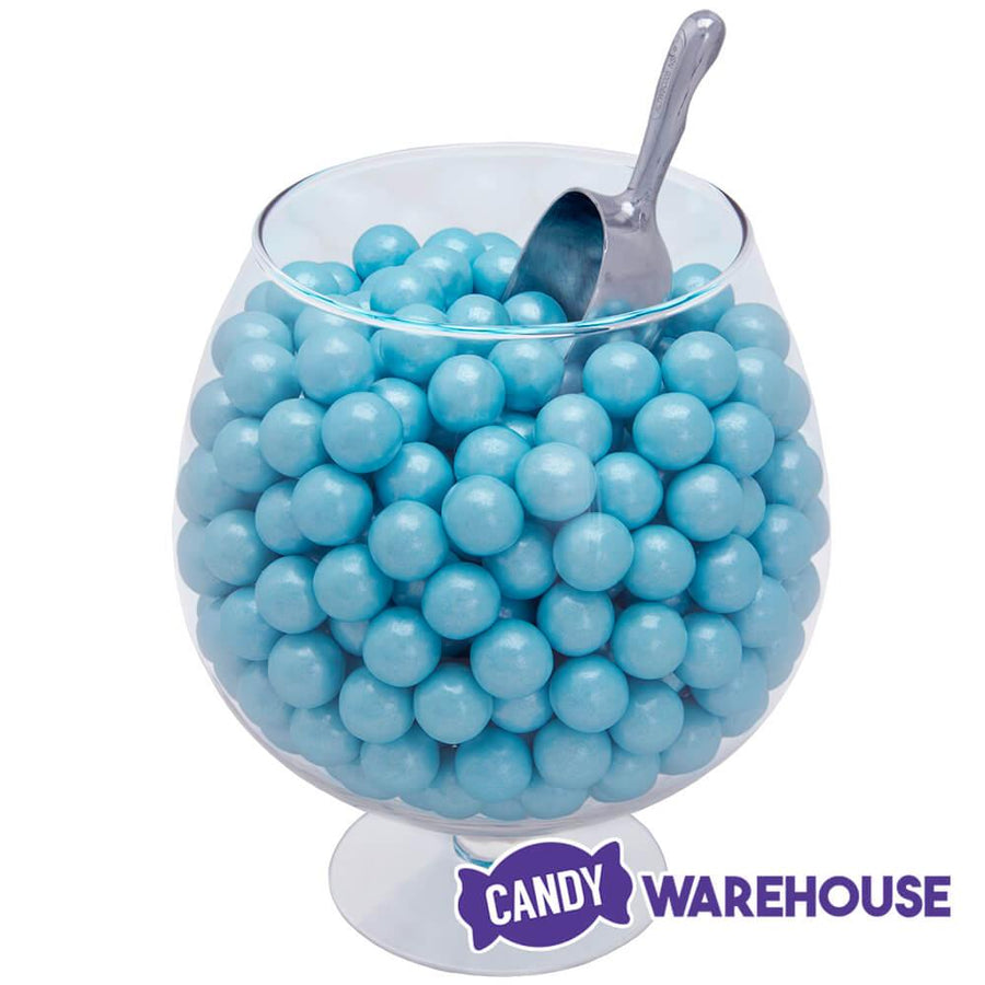 Shimmer Pearl Powder Blue 1-Inch Gumballs: 2LB Bag - Candy Warehouse