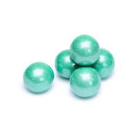 Shimmer Pearl Turquoise 1-Inch Gumballs: 2LB Bag - Candy Warehouse
