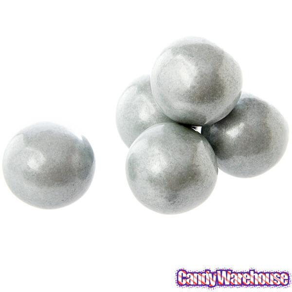 Silver 1-Inch Gumballs: 2LB Bag - Candy Warehouse