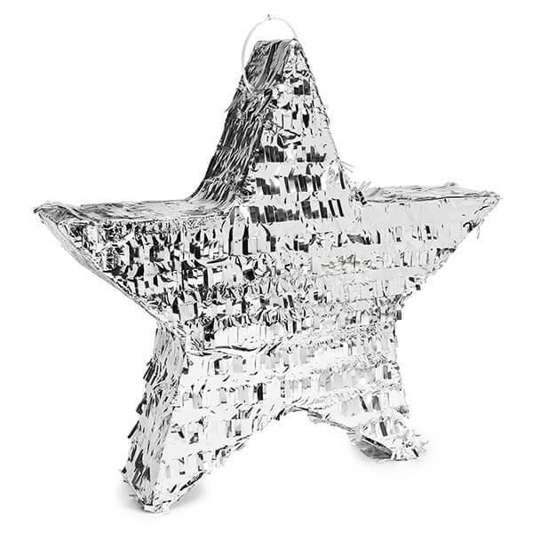 Silver Foil Star Pinata - Candy Warehouse