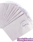 Silver Glossy Candy Bags with Handles - Small: 12-Piece Pack