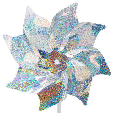 Silver Sparkle Pinwheel Spinners - 8 Inch: 8-Piece Box - Candy Warehouse