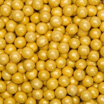Sixlets Mini Milk Chocolate Balls - Gold: 2LB Bag - Candy Warehouse
