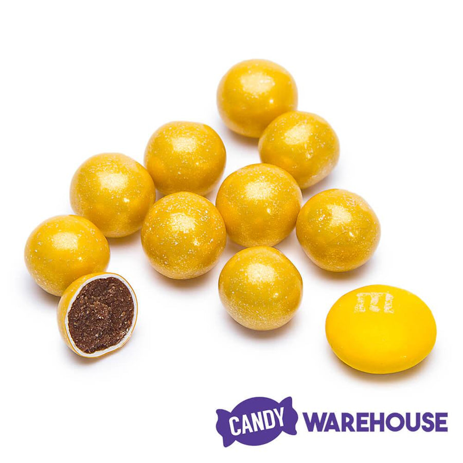 Sixlets Mini Milk Chocolate Balls - Gold: 2LB Bag - Candy Warehouse