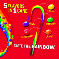 Skittles Candy Canes: 12-Piece Box