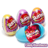 Skittles Candy Filled Plastic Easter Eggs: 12-Piece Display - Candy Warehouse