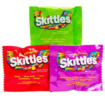 Skittles Candy Fun Size Packs - Assortment: 45-Piece Bag - Candy Warehouse