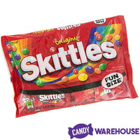 Skittles Candy Fun Size Packs - Original: 20-Piece Bag - Candy Warehouse