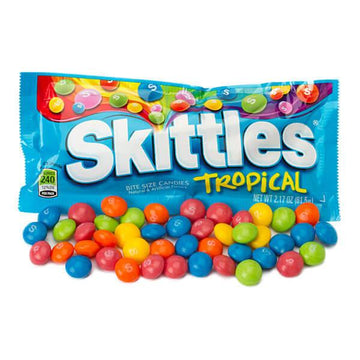 Skittles Candy Packs - Tropical: 36-Piece Box - Candy Warehouse