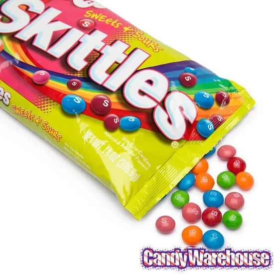 Skittles Candy Sweets and Sours 14Ounce Bag Candy Warehouse
