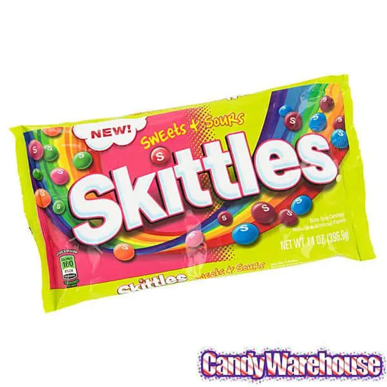 Skittles Candy Sweets and Sours 14Ounce Bag Candy Warehouse