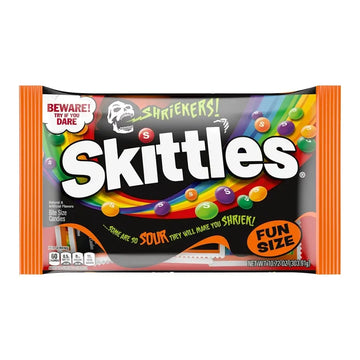 Skittles Shriekers Fun Size Packs: 20-Piece Bag