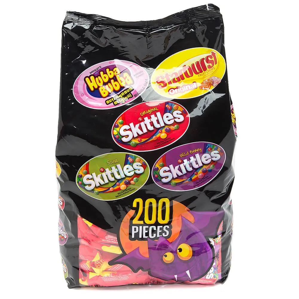 Skittles - Starburst - Hubba Bubba Snack Size Packs Assortment