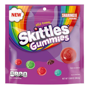 Skittles Wild Berry Gummies: 12-Ounce Bag - Candy Warehouse