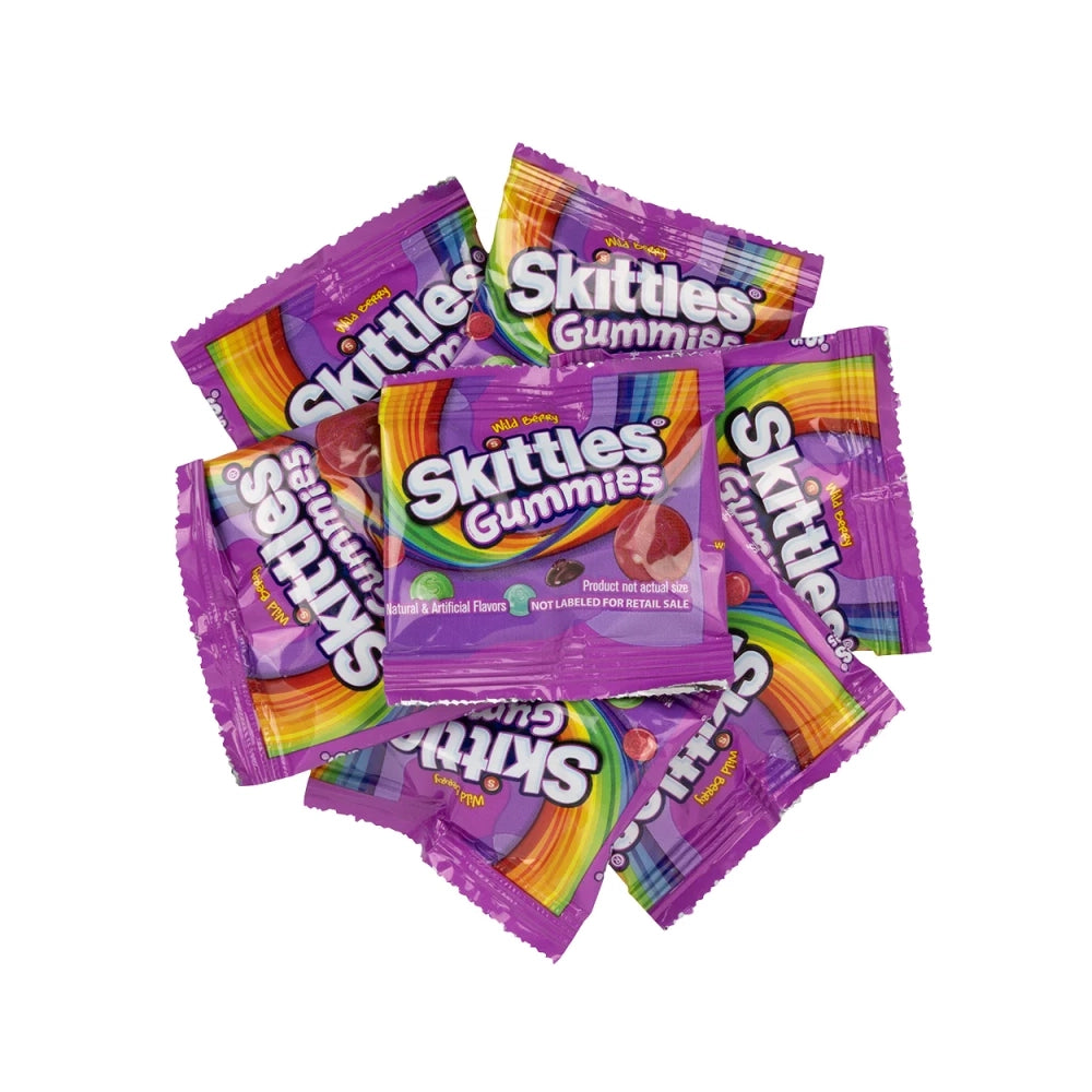 Skittles Wild Berry Gummies Fun Size Bags: 14-Pound Case