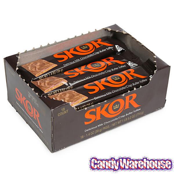 Skor Candy Bars: 18-Piece Box - Candy Warehouse