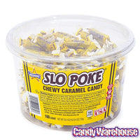 Slo Poke Bite-Size Caramel Candy: 160-Piece Tub - Candy Warehouse