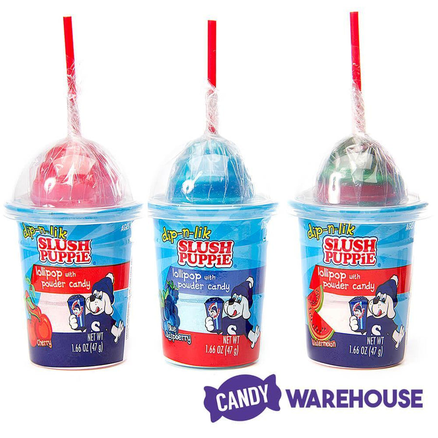 Slush Puppie Dip-n-Lik Candy Packs: 12-Piece Display - Candy Warehouse
