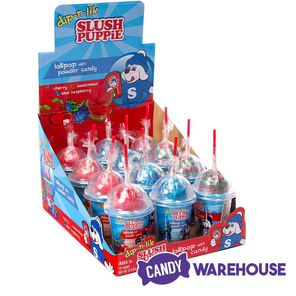 Slush Puppie Dip-n-Lik Candy Packs: 12-Piece Display - Candy Warehouse