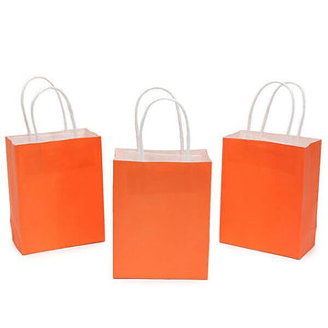 Small Candy Bags with Handles - Orange Peel: 24-Piece Pack - Candy Warehouse