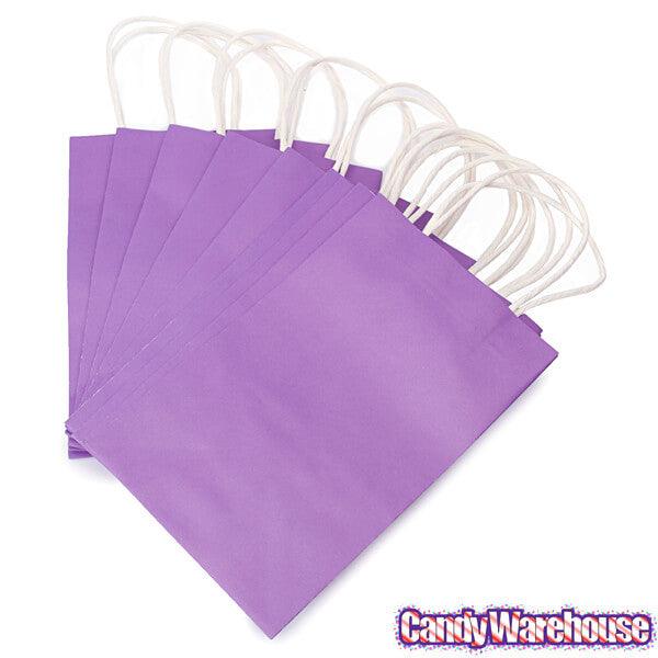 Small Candy Bags with Handles - Purple: 12-Piece Pack - Candy Warehouse