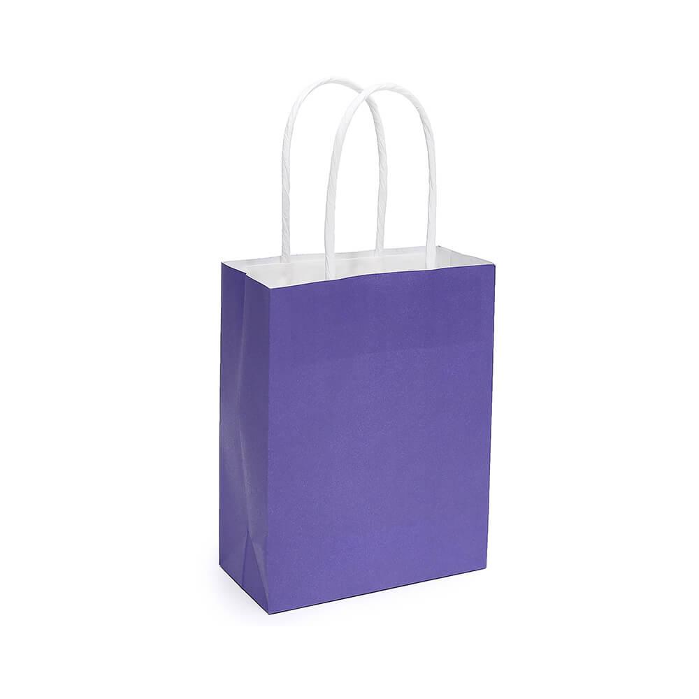 Small Candy Bags with Handles - Purple: 24-Piece Pack - Candy Warehouse