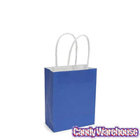 Small Candy Bags with Handles - Royal Blue: 24-Piece Pack - Candy Warehouse
