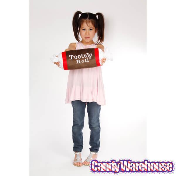 Small Plush Candy Pillow - Tootsie Roll - Candy Warehouse