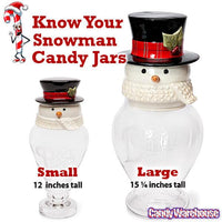 Small Snowman Candy Jar - Candy Warehouse