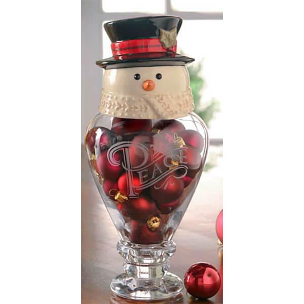 Small Snowman Candy Jar - Candy Warehouse